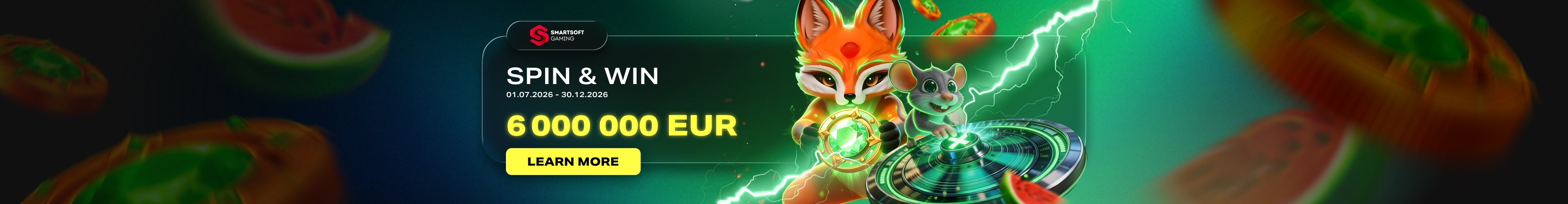 SPIN & WIN β 6 000 000 EUR aksiyasi